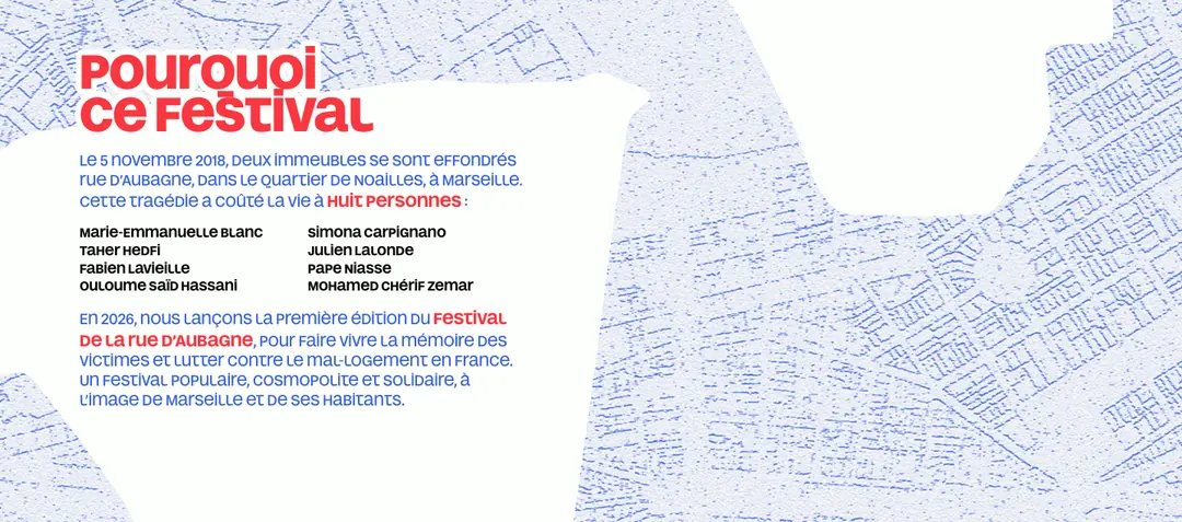 Section « Pourquoi ce festival » du site, à plat