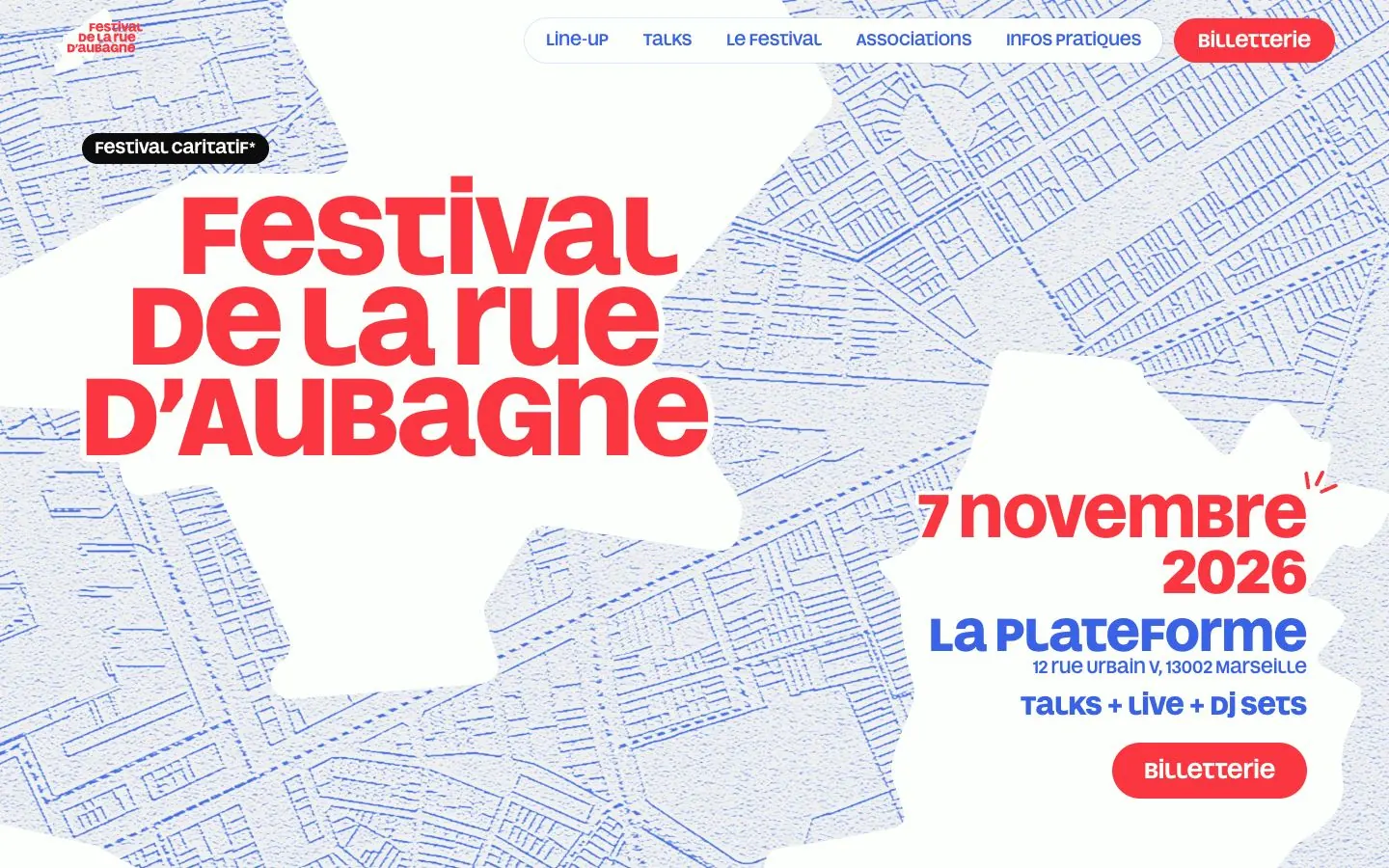 Première version de l’accueil